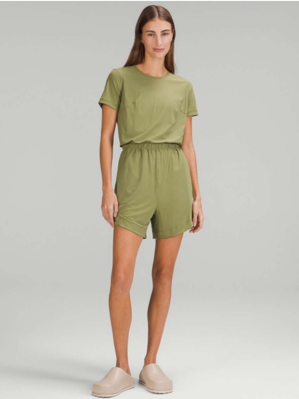 lululemon athletica Olive Green Short Romper